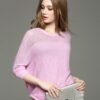 Pink Europe Fashion Loose Bat Sleeve Sweater
