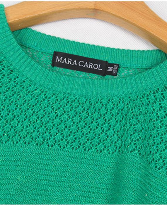 Green Europe Fashion Loose Bat Sleeve Sweater