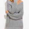 V Neck Chunky Oversized Sweater