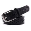 Wide Leather Belt Luxury Jeans Belts