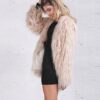 Women Fluffy Warm Long Sleeve Female Outerwear