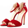 Princess High-heeled Shoes Open Toe Sandals Summer Dress Shoes