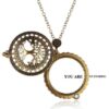 Vintage Gold Magnifying Glass Love Chain Magnetic Necklace