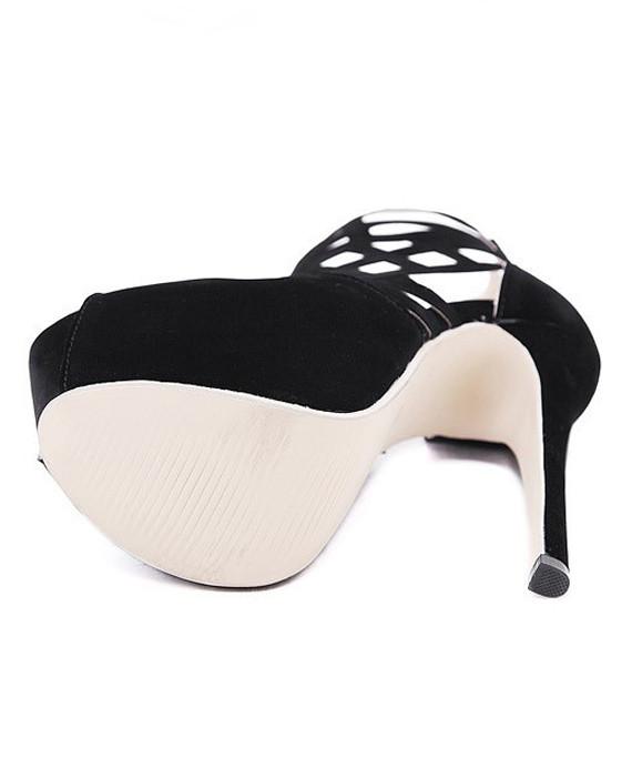 Pumps Platform Stiletto Heels Open Toe Dress Shoes