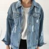 Vintage Long Sleeve Loose Denim Jackets