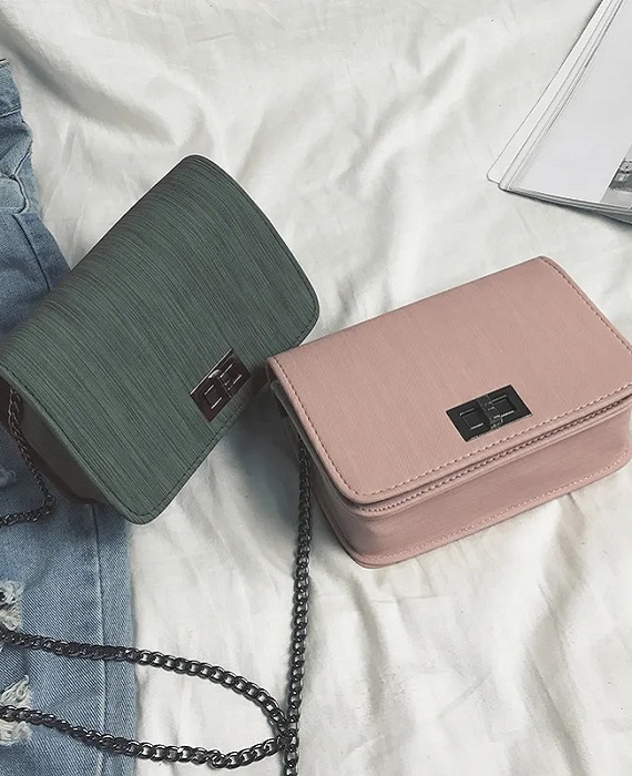 Fashion Pu Leather Square Shoulder Bag 1