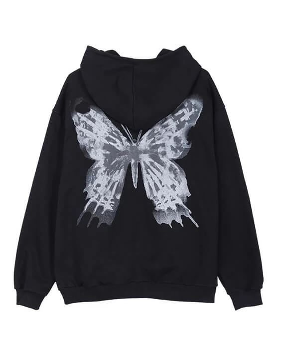 Stylish Print Butterfly Hoodie Fashion Sweatshirt-5