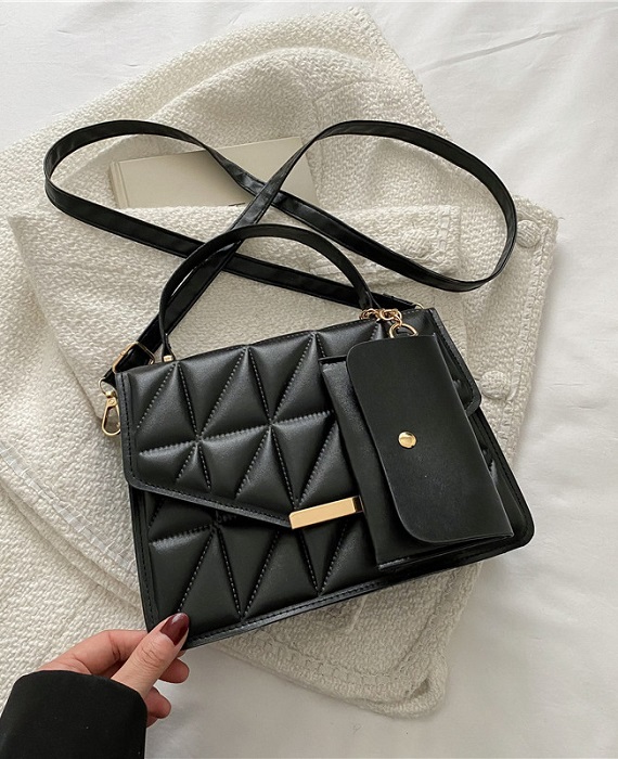 Women’S Medium PU Leather Fashion Bag Sets (1)
