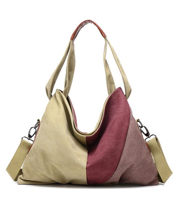 Vintage Canvas Shoulder Bag Fashion Messenger Crossbody Bag