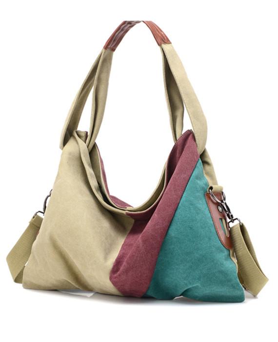 Vintage Canvas Shoulder Bag Fashion Messenger Crossbody Bag