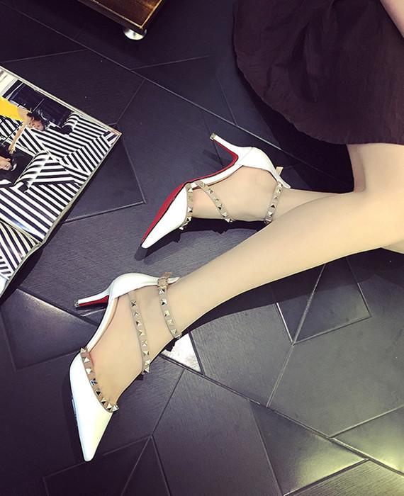 Sexy  High Ankle Strap Thin Heels Party Pumps