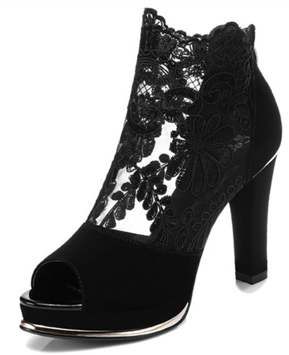 Peep Toe Platform Sandal