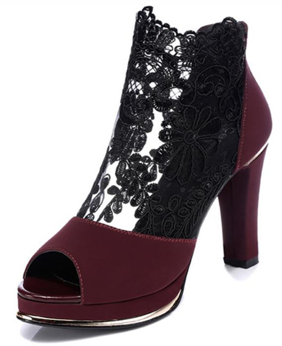 Peep Toe Platform Sandal