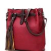 PU Leather Bucket Vintage Shoulder Bags