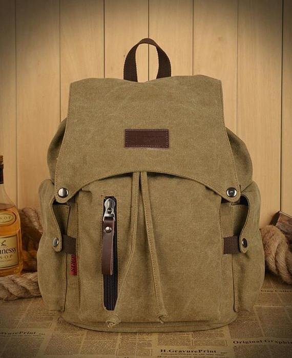 Large Capacity Travel Durable Canvas Backpacks