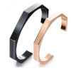 Lover's Stainless Steel Open Mouth Bracelet