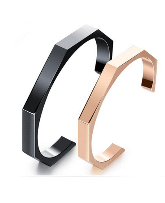 Lover's Stainless Steel Open Mouth Bracelet