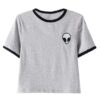 Summer Kawaii Aliens Print Short Sleeve Tees T-Shirts