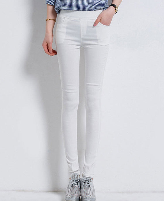 Candy Colored Skinny Stretch Pencil Pants