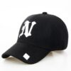 Baseball Cap Solid Color Leisure Hats N Letter Cap
