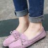 Casual Bowtie Loafers Sweet Candy Colors Slip-on Flats Shoes
