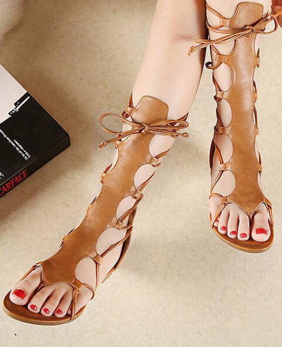 Low Heel Sandals: Lace-up Style from Etsy [ 2023 - Top 11 ] - Color Me Fall  | Capsule, Sustainable and Affordable Wardrobe