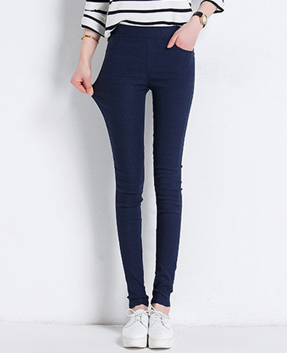 Candy Colored Skinny Stretch Pencil Pants