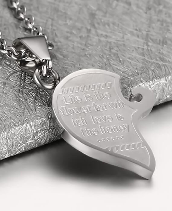 Vintage Necklace Pendant Set His & Hers