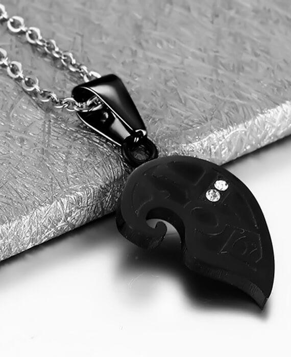 Vintage Necklace Pendant Set His & Hers