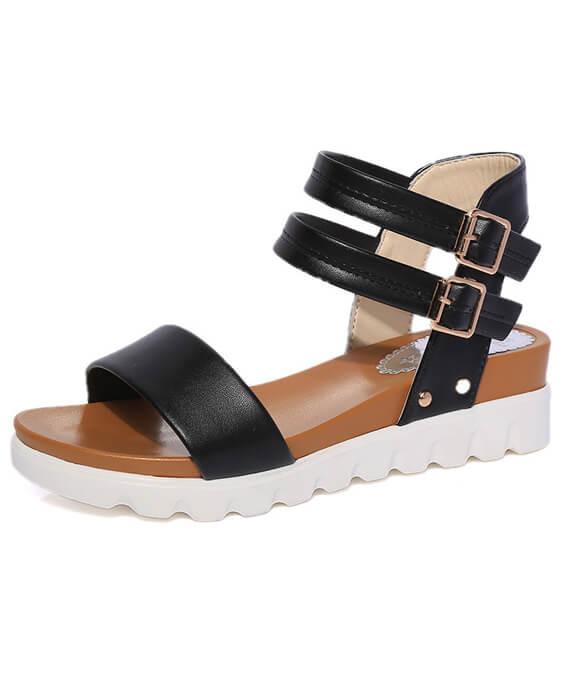 Casual buckle Summer Flats Sandals Shoes