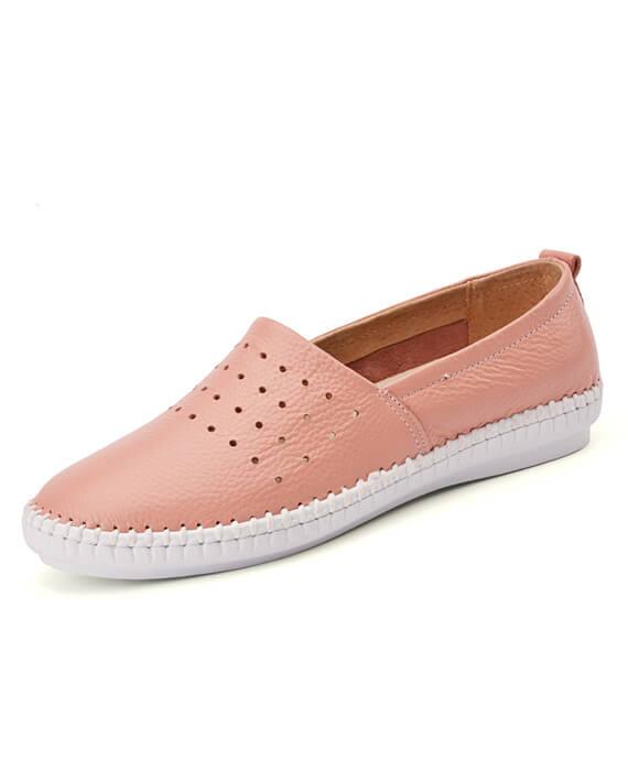 Cut Out Slip on PU Spring/Summer Flats Loafers
