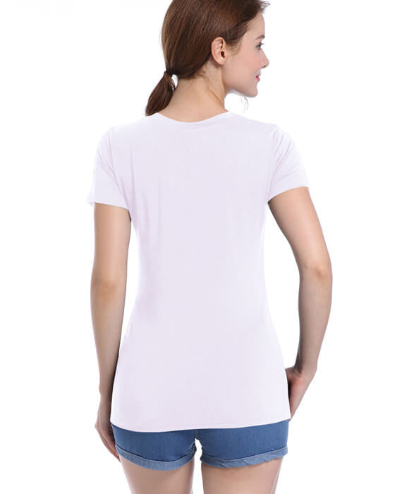 LOVE Letter Print V-Neck Slim Sexy Tops T-shirt