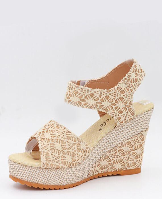 Open Toe Fish Head High Heels Wedge Sandals