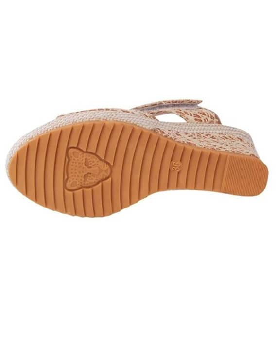 Open Toe Fish Head High Heels Wedge Sandals
