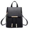 PU Leather Top-handle Backpack