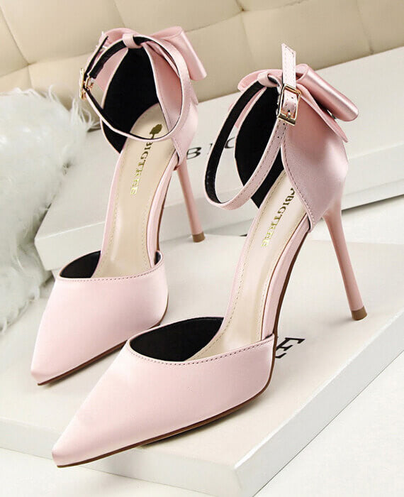Sweet Butterfly-knot Thin High Heels Shoes