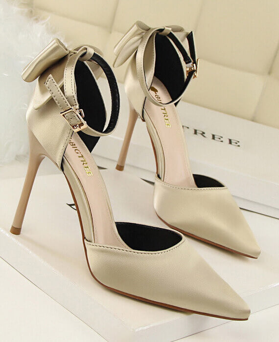 Sweet Butterfly-knot Thin High Heels Shoes