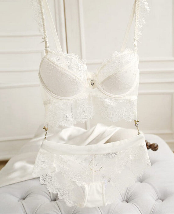 Lace Hollow Out Push Up Bra Sets