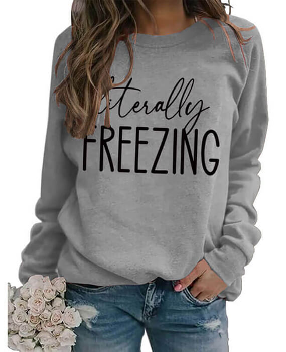 Casual Round Neck Sweathshirt Hoodie 1 1