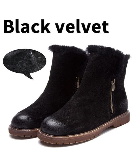 Suede Plush Cashmere Warm Ankle Boots-2