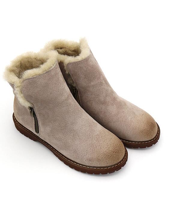 Suede Plush Cashmere Warm Ankle Boots-5