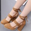 Gladiator Lace Up High Heels Sandal