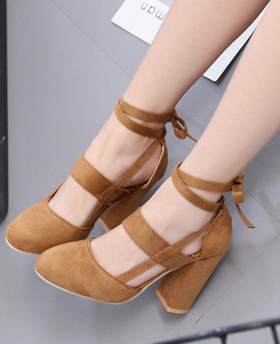 Gladiator Lace Up High Heels Sandal