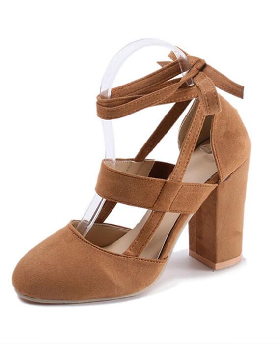 Gladiator Lace Up High Heels Sandal