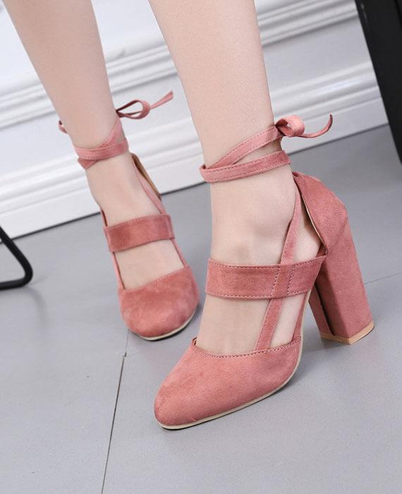 Gladiator Lace Up High Heels Sandal