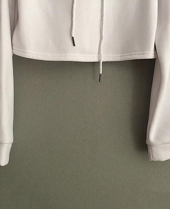 Flawless Letter Print Crop Pullover Hoodie
