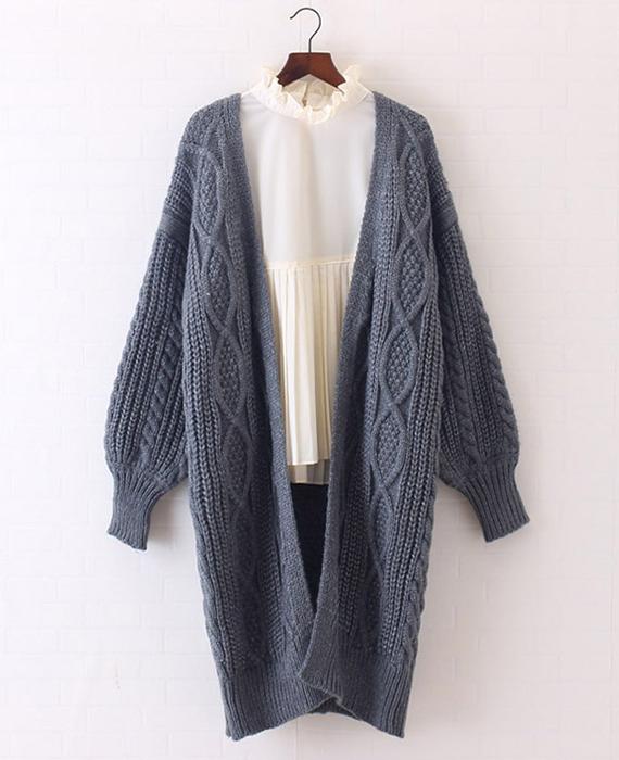 Open Stitch Poncho Knitting Sweater Cardigans