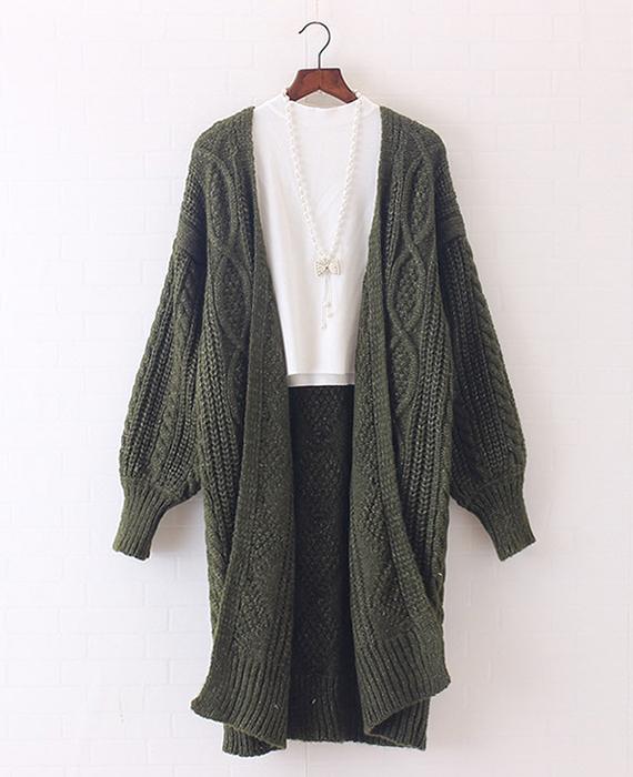 Open Stitch Poncho Knitting Sweater Cardigans