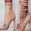 Lace Up Ankle Strap High Heels Party Sandal