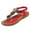 4 Color Bohemia Beaded Footbed Sandals
